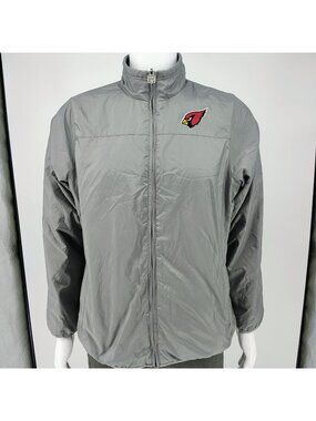 NFL Pro Line Arizona Cardinals Womens Reversible Full Zip Black/Gray Jacket (L)